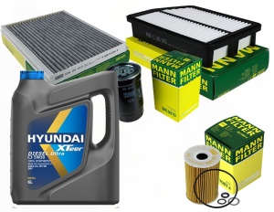 Zestaw filtrów KIA Sportage (SL)1.7 CRDI 2010-2015 +OLEJ 