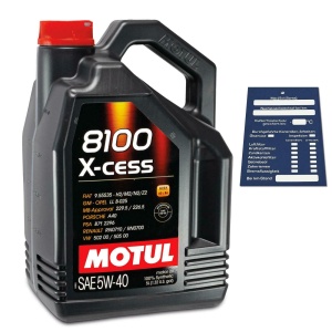 OLEJ MOTUL 8100 X-cess 5W40  5L