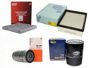 Zestaw filtrów Chrysler Grand Voyager IV 2.8 CRD  od 2005