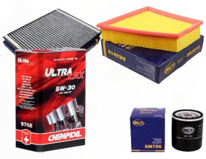 Zestaw filtrów Skoda Fabia  I 1.4  1999-2004  +OLEJ