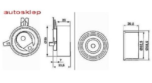 Rozrząd kpl.K015408  VKMA 05222 (1389002)