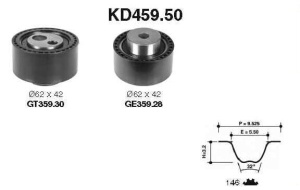 Rozrząd kpl. (pasek + rolka) VKMA 03252 (1388995)