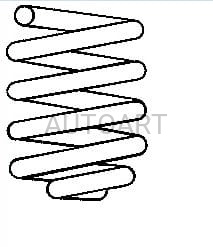 Sprężyna zawieszenia P SEAT Arosa 1,4 97- 950802 (1389016)