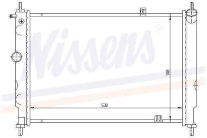 Chłodnica silnika OPEL 63059A (1389449)