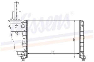 chłodnica cieczy FIAT PUNTO 55/60 DL-A0100 (1389430)