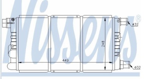 Chłodnica FIAT 730520#300108A2#61814 (1389435)