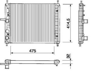 Chłodnica FIAT BRAVO/BRAVA/MAREA V732218#NIS61779#NIS61786A (1389436)