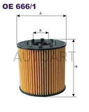 FILTR OLEJU wkład  OE666/1 (1389717)