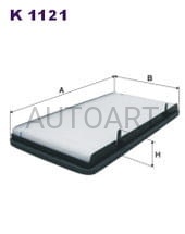 Filtr nawiewu kabiny OPEL RENAULT TRAFIC II 5/01 K1121#AH188 (1389657)