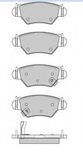 KLOCKI HAMULCOWE TYL 12812#GDB1532 (1390418)