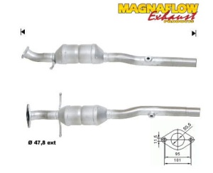 KATALZATOR MONTAŻOWY MAGNAFLOW 72507 FORD FOCUS (1390176)