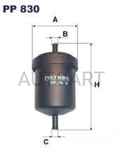 Filtr paliwa Fiat; Lancia; Opel PP830#0450902151 (1389749)