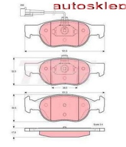 KLOCKI H-CA PRZÓD AD5624381 #GDB1291 (1390299)