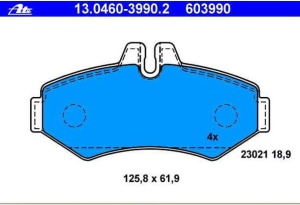 Klocki ham. MERCEDES-BENZ Transporter (BM901/902) SPRINTER (95-) 13046039902#GDB1399#12845 (1390316)