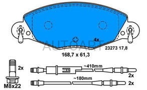 Klocki hamulcowe CITROEN C5 12-937 (1390337)
