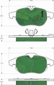 Klocki hamulcowe GDB1469 (1390342)