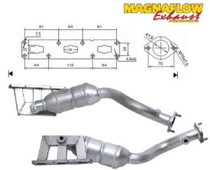 KATALZATOR MONTAŻOWY MAGNAFLOW 70614 BMW (1390170)