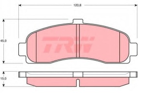Klocek hamulcowy kpl.przód NISSAN MICRA (K11) GDB1059#13046059562#PA012AF (1390281)