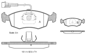KLOCKI H-CA PRZÓD (1390289)