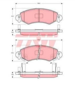 KLOCKI H-CA PRZÓD AGILA 12-907#GDB1420#JPA-885 (1390302)