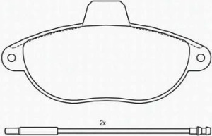 Klocki ham.P CITROEN FIAT 12-678 (1390319)