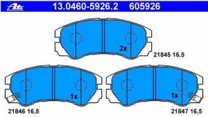 KLOCKI H-CA PRZÓD GDB3162#13046059262#12580 (1390308)