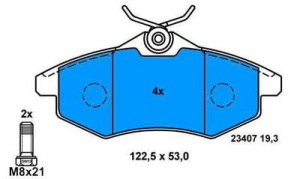 Klocki hamulcowe CITROEN C3 12-1008 (1390336)