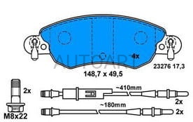 Klocki ham. CITROEN C5 (01-) 12-972 (1390313)