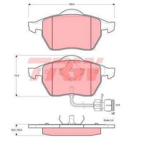 Klocki hamulcowe P AUDI 100,A6 GDB1049#13.0460-7050.2#FDB590#AD5495781 (1390358)