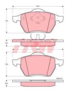 klocki hamulcowe P AUDI/SEAT/SKODA/VW GDB1257#GDB12043#GDB1200#12679 (1390364)
