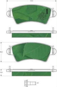 klocki hamulcowe P Peugeot 206 GDB1501 (1390392)