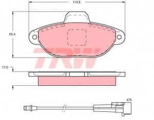 Klocki hamulcowe P FIAT PUNTO 93- Panda 03- GDB1115#219148#13046039512GDB1299 (1390380)