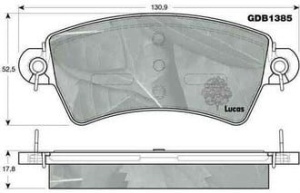 klocki hamulcowe P Peugeot 206 GDB1385 (1390390)