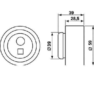Rolka napinająca paska rozrządu 531003110 (1393376)
