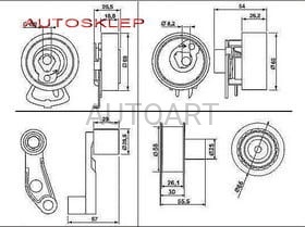Rozrząd kpl. VKMA01121#GAT  K025565XS#INA530008920#AA01121 (1393493)