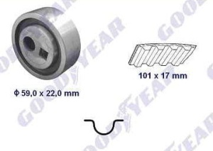 Zestaw rozrządu(rolka + pasek) VKMA 0311 (1395070)