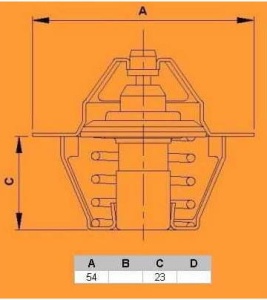 Termostat VW GOLF III I IV VER6276.87 (1394491)