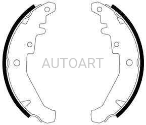 Szczęki hamulcowe 185X30 FIAT Palio GS8436#LPR07310 (1394289)