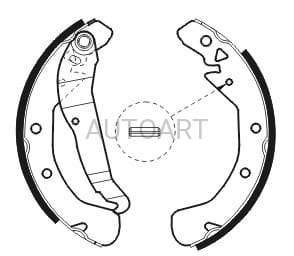 Szczęki hamulcowe Opel GS8637#5206020286#AD51073169 (1394296)