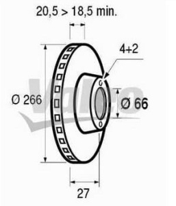Tarcza ham.przod CITROEN BERLINGO 6045920 (1394356)