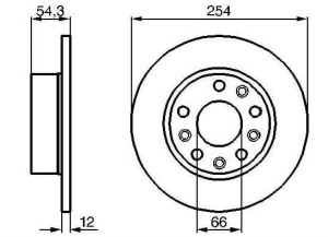 Tarcza hamulcowa RENAULT ESPACE DF1022#24011201331#6055050 (1394445)