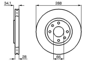 Tarcza hamulcowa P CITROEN 142.153 (1394423)