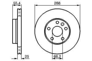 Tarcza hamulcowa P FORD Galaxy 95- VW 6040290 (1394428)