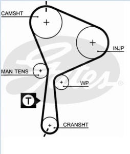 Pasek rozrządu 132z RENAULT  5552XS#CT1025 (1391750)