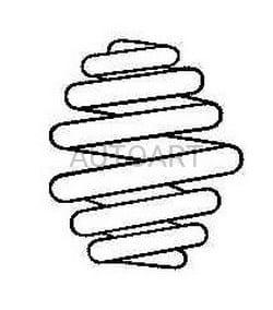 Sprężyna zawieszenia P AUDI A3 1.9TDI 96- ST405706 (1393966)