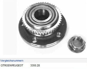 Łożysko (PIASTA) P Citroen Fiat Peugeot VKBA3424#682305#FAG713630570 (1391142)