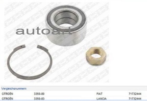 Łożysko koła (zestaw) P Citroen C8; Fiat Ulysse; Lancia Phedra; Peugeot 807- 3.0 V6 02-04 VKBA3649 (1391277)
