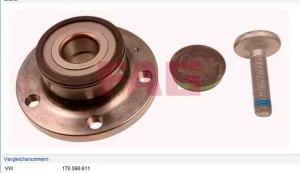 łożysko koła (zestaw) T Audi SEAT SKODA VKBA3644#FAG713610620 ,16.0806 (1391292)