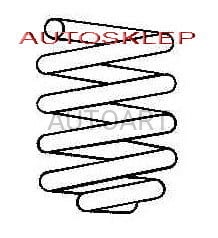 Sprężyna zawieszenia T Fiat MAREA    4226110 (1394011)