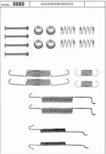 Sprężyny szczęk ham. (zestaw) VW GOLF/VENTO 91- QBR0680 (1394050)